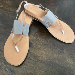 Kensie “Bevin” Taupe Slingback Sandal